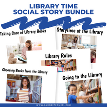 Load image into Gallery viewer, Library Time Social Story Bundle