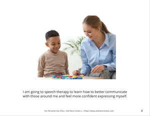 Going to Speech Therapy Social Story