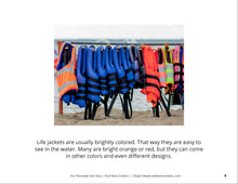 Load image into Gallery viewer, Wearing a Life Jacket Social Story
