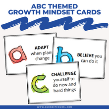 Load image into Gallery viewer, ABC Growth Mindset Cards