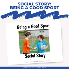 Load image into Gallery viewer, Being a Good Sport Social Story