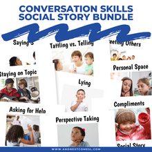 Load image into Gallery viewer, Conversation Skills Social Story Bundle