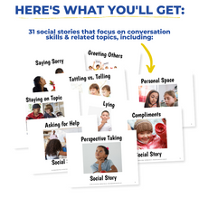 Load image into Gallery viewer, Conversation Skills Social Story Bundle