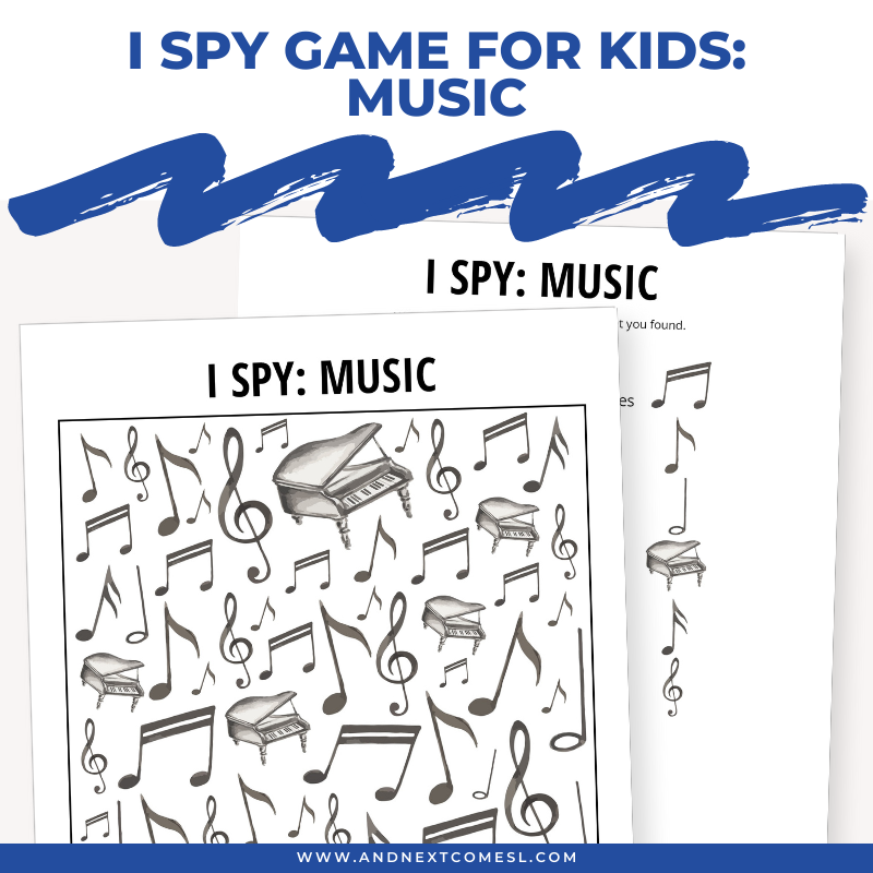 Music I Spy Game – And Next Comes L