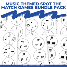 Load image into Gallery viewer, Music Spot the Match Games Bundle Pack