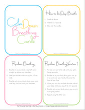 Load image into Gallery viewer, Calm Down Breathing Cards