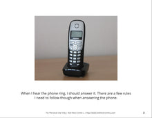 Load image into Gallery viewer, Answering the Phone Social Story