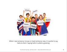 Load image into Gallery viewer, Greeting Others Social Story