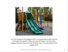 Load image into Gallery viewer, Playing at the Playground Social Story