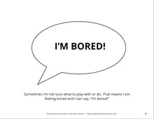 Load image into Gallery viewer, When I'm Bored Social Story