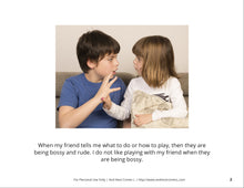 Load image into Gallery viewer, When my Friend is Bossy Social Story