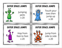 Load image into Gallery viewer, Outer Space Themed Brain Break Cards