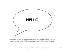 Load image into Gallery viewer, Answering the Phone Social Story