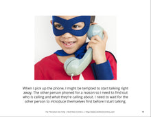 Load image into Gallery viewer, Answering the Phone Social Story