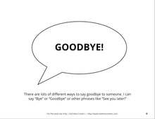 Load image into Gallery viewer, Saying Goodbye Social Story