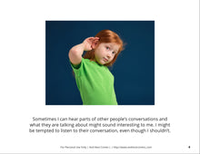 Load image into Gallery viewer, Eavesdropping Social Story