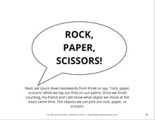 Load image into Gallery viewer, Playing Rock, Paper, Scissors Social Story