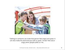 Load image into Gallery viewer, Tattling vs. Telling Social Story