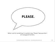 Load image into Gallery viewer, Being Polite Social Story