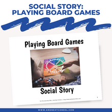 Load image into Gallery viewer, Playing Board Games Social Story