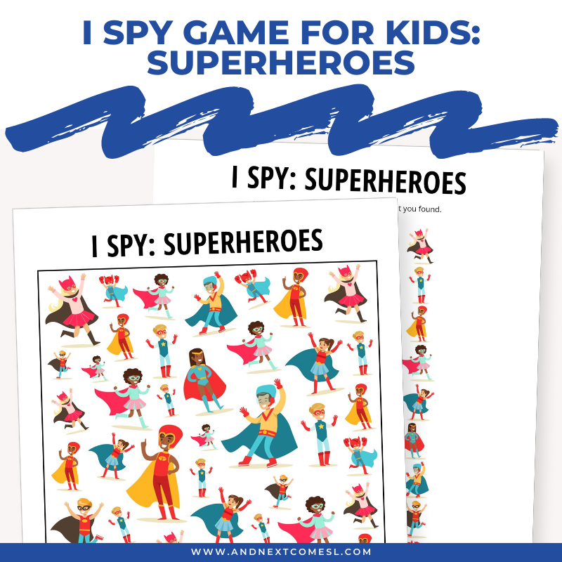 Superheroes I Spy Game – And Next Comes L