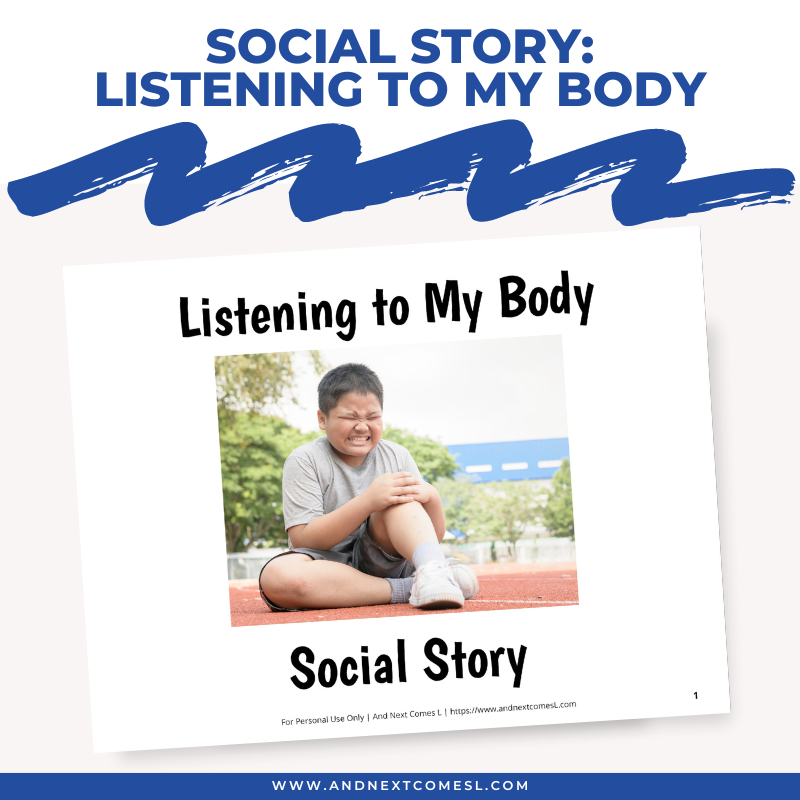 Listening to My Body Social Story
