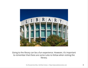 Library Rules Social Story