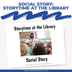 Storytime at the Library Social Story