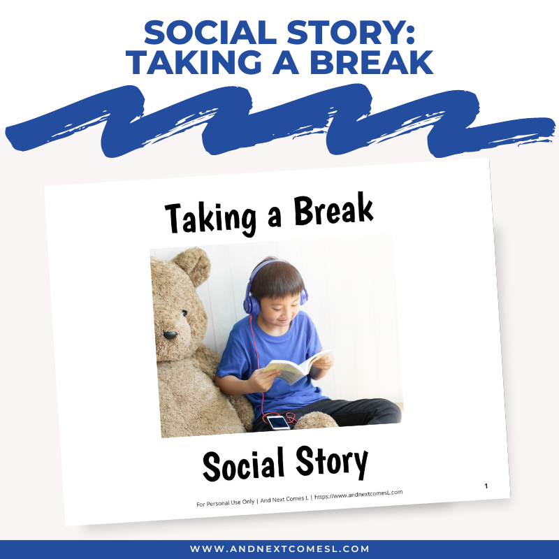 Taking a Break Social Story