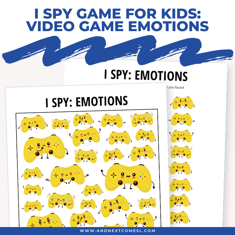 Video Game Emotions I Spy Game