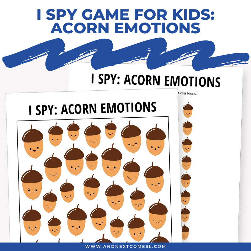 Acorn Emotions I Spy Game