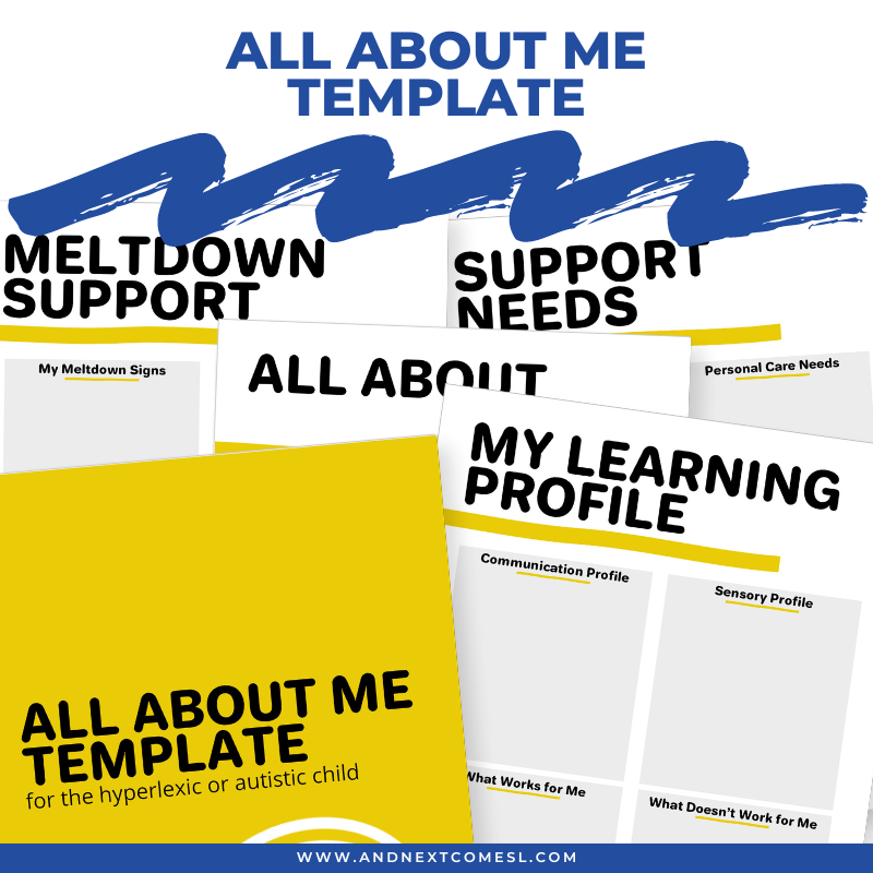 All about me template All about me template