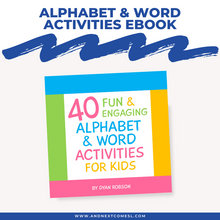 Load image into Gallery viewer, 40 Fun &amp; Engaging Alphabet &amp; Word Activities for Kids
