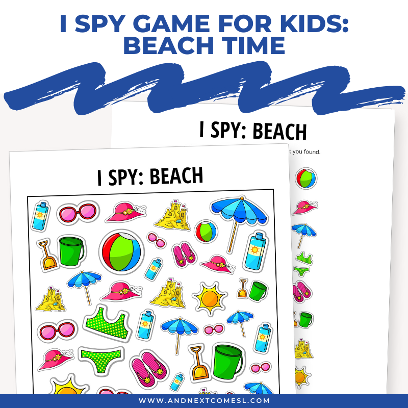 Beach Time I Spy Game – And Next Comes L