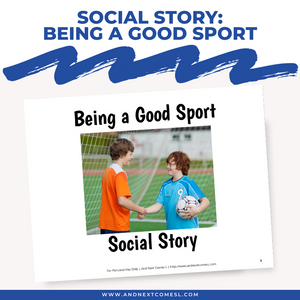 Being a Good Sport Social Story