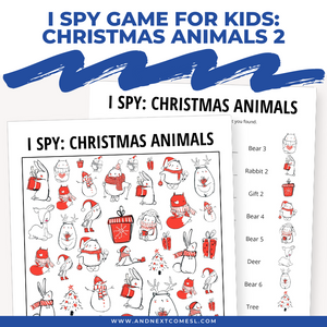 Christmas Animals I Spy Game 2