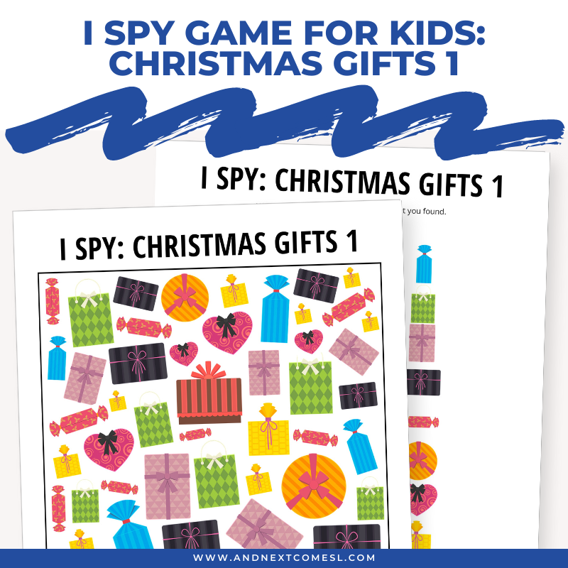 Christmas Gifts I Spy Game 1