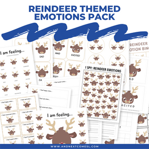 Reindeer Themed Emotions Pack
