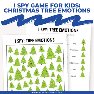 Christmas Tree Emotions I Spy Game