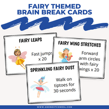 Load image into Gallery viewer, Fairy Themed Brain Break Cards
