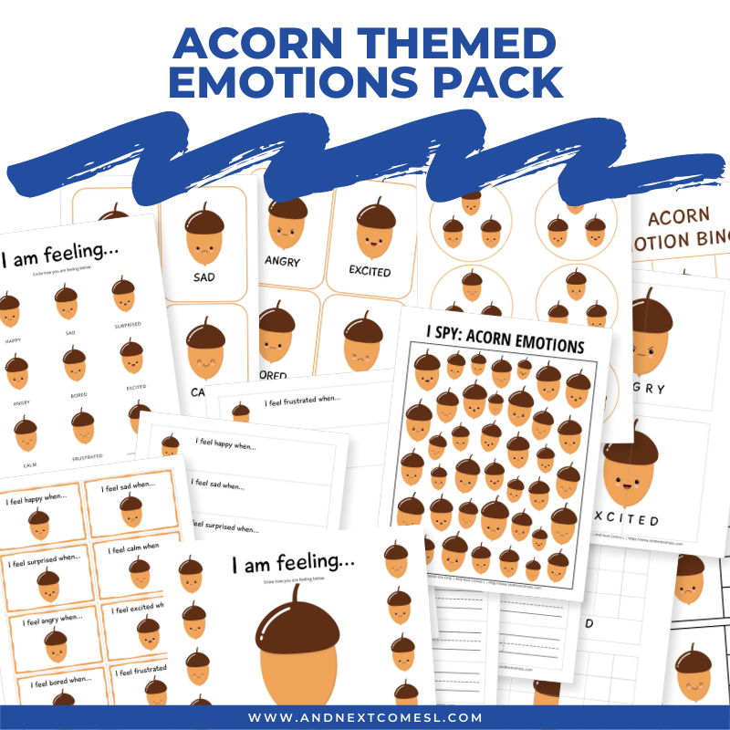 Acorn Themed Emotions Pack