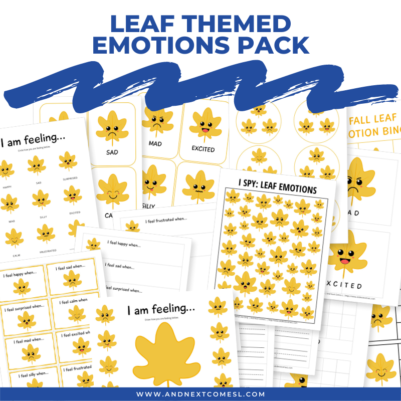 Leaf Themed Emotions Pack