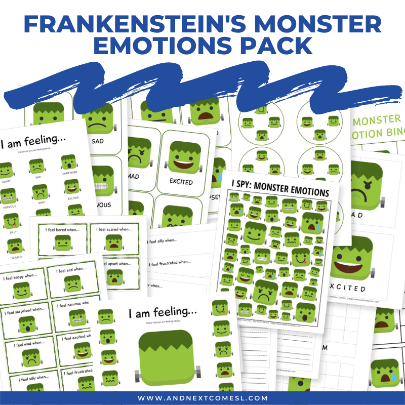 Frankenstein's Monster Themed Emotions Pack