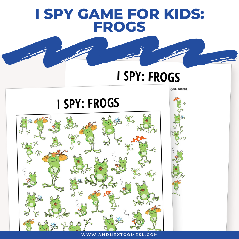 Frogs I Spy Game