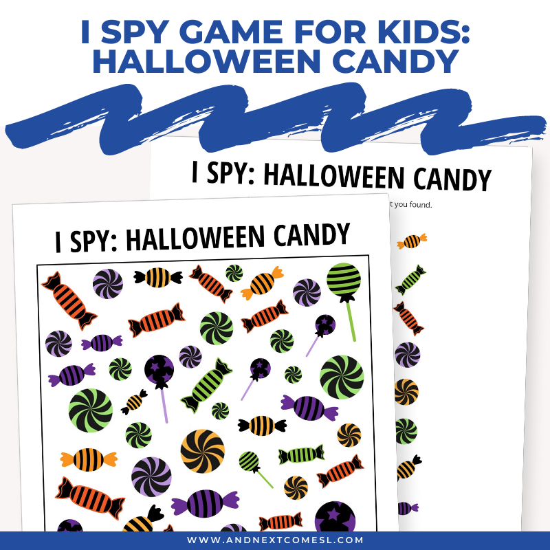 Halloween Candy I Spy Game