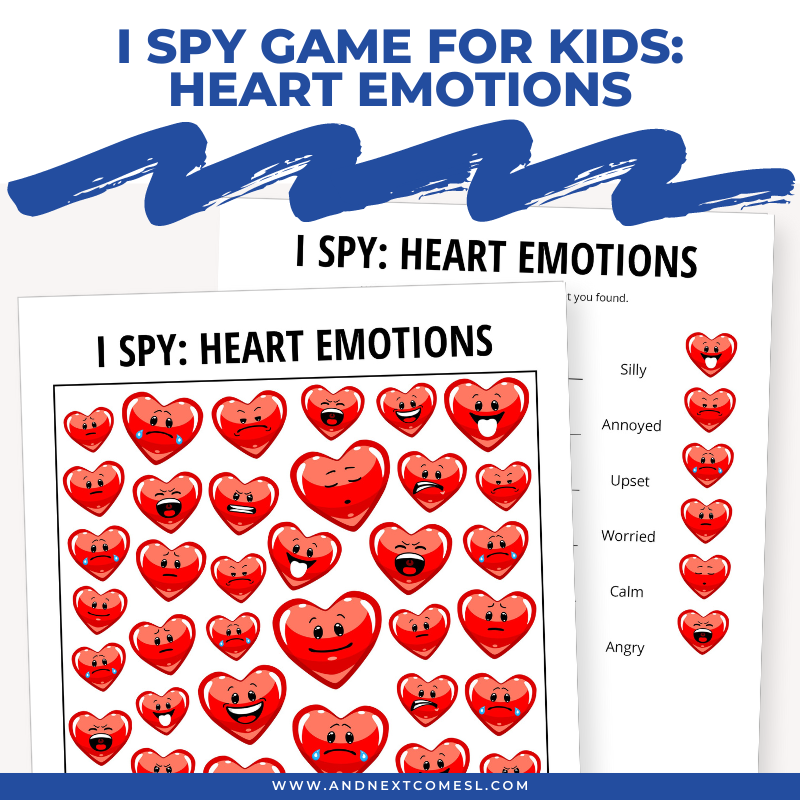 Heart Emotions I Spy Game