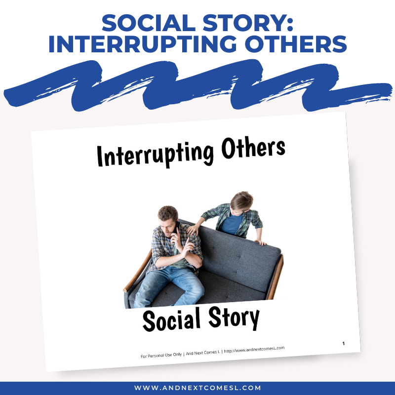 Interrupting Others Social Story