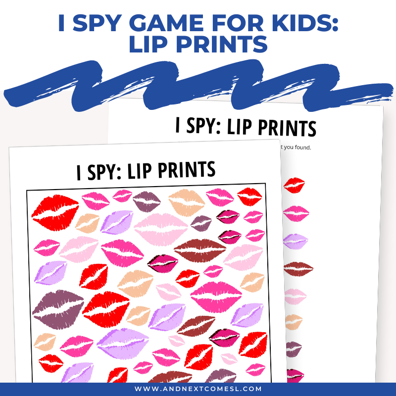 Lip Prints I Spy Game