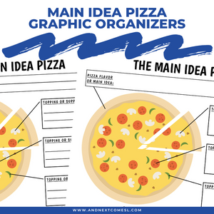 Main Idea Pizza Graphic Organizers