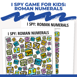 Roman Numerals I Spy Game